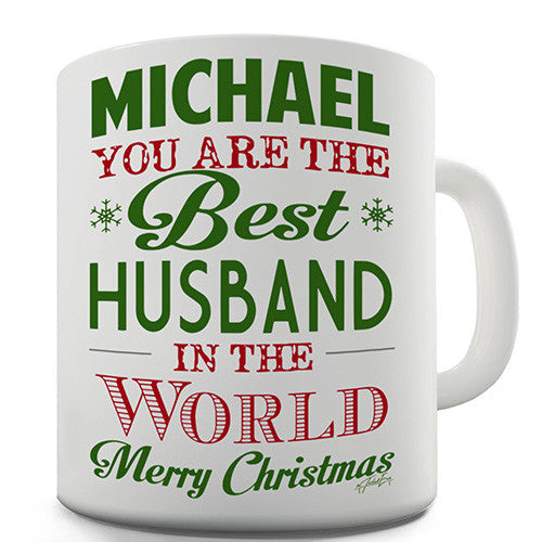 Christmas Best Husband Personalised Mug