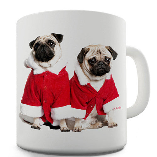 Christmas Pugs Novelty Mug