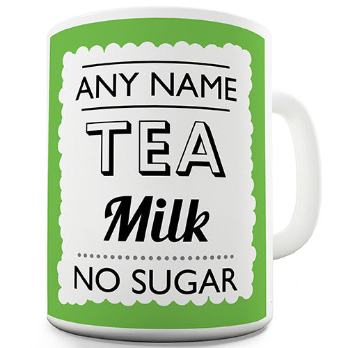 Green Drink Order Personalised Mug