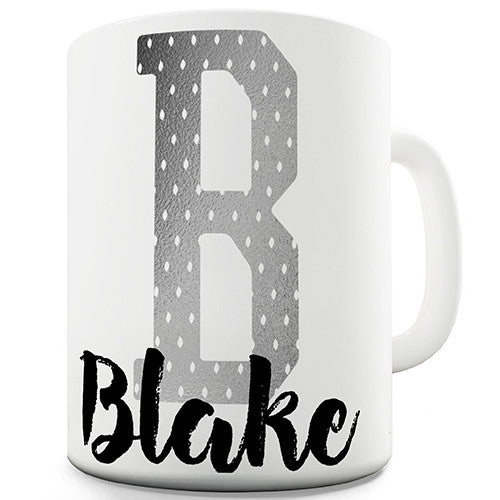 Name And Monogram B Personalised Mug