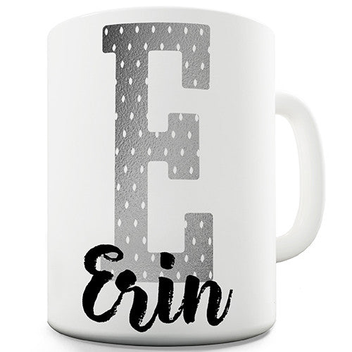 Name And Monogram E Personalised Mug