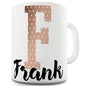 Name And Monogram F Personalised Mug