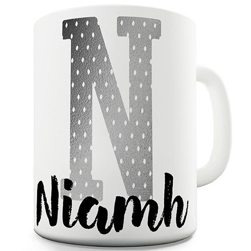 Name And Monogram N Personalised Mug
