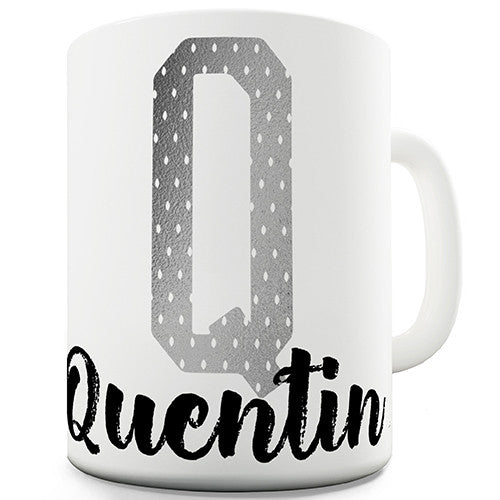 Name And Monogram Q Personalised Mug