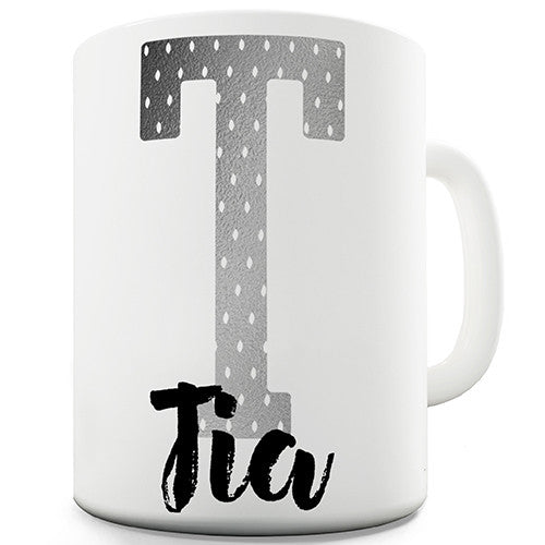 Name And Monogram T Personalised Mug