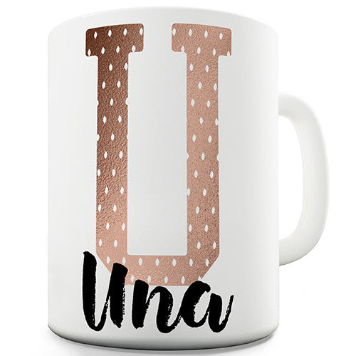 Name And Monogram U Personalised Mug