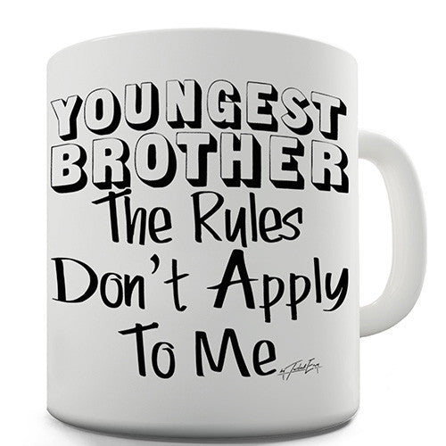 Youngest Brother Rules Novelty Mug