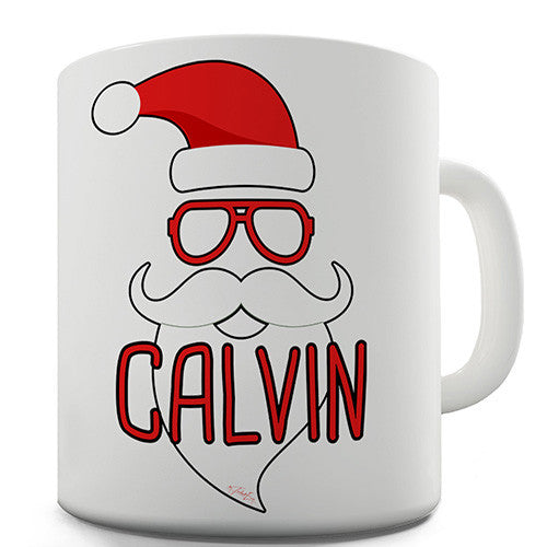 Hipster Santa Beard Personalised Mug