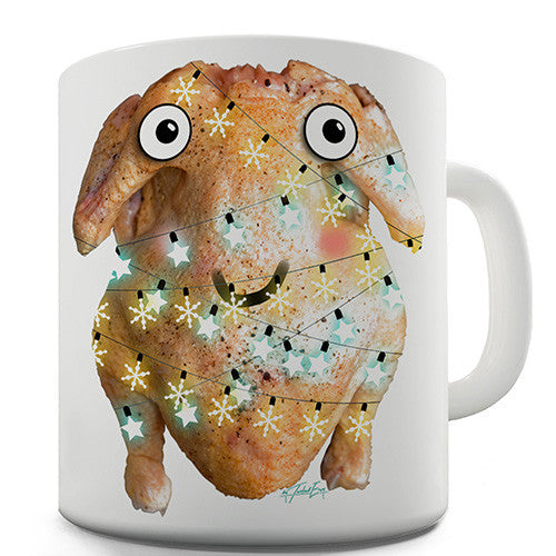 Cartoon Christmas Turkey Novelty Mug