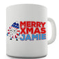 Cartoon Christmas Peppermint Candy Personalised Mug