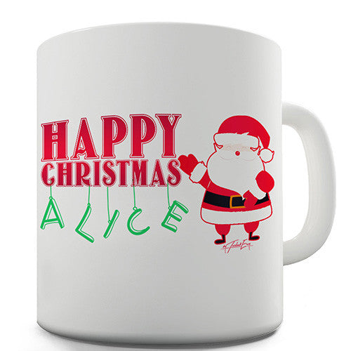 Happy Christmas Santa Claus Personalised Mug