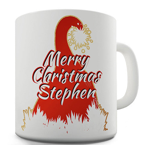 Merry Christmas Santa Hat Personalised Mug