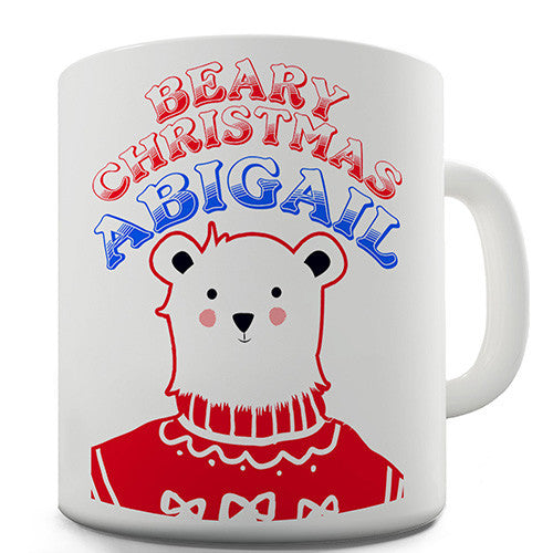 Polar Bear Christmas Jumper Personalised Mug