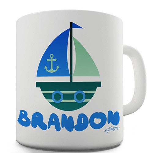Cute Boat Personalised Mug
