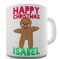 Happy Christmas Gingerbread Man Personalised Mug