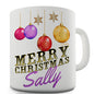 Merry Christmas Decorations Personalised Mug