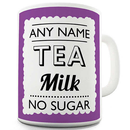 Purple Hot Drink Order Personalised Mug