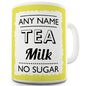 Yellow Hot Drink Order Personalised Mug