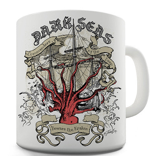 Beware The Kraken Novelty Mug