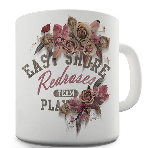 East Shore Red Roses Novelty Mug