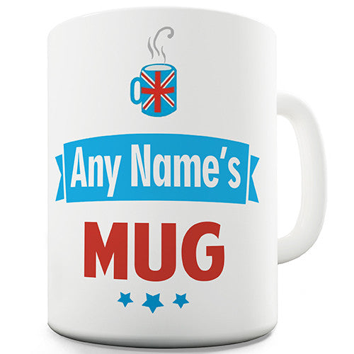 Name Mug - Add Name - Blue Personalised Mug