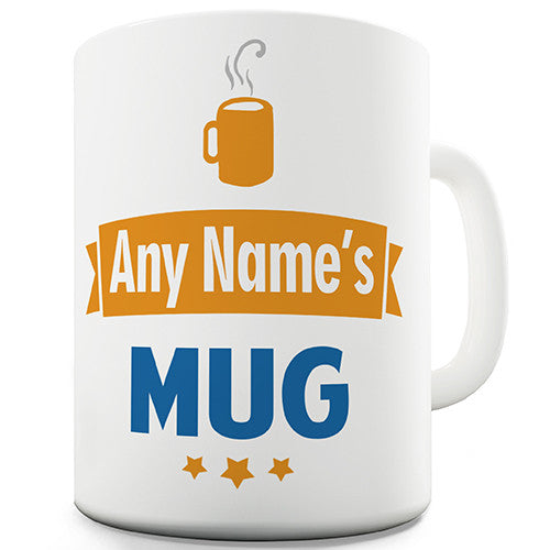 Name Mug - Add Name - Orange Personalised Mug