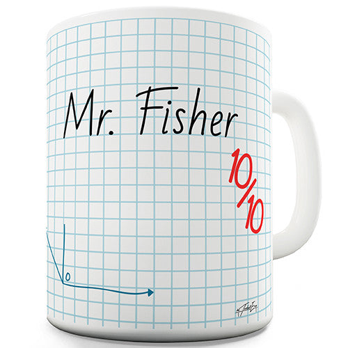 Maths Teacher Top Grade Personalised Mug