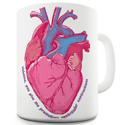 Anatomically Correct Heart Contractions Novelty Mug