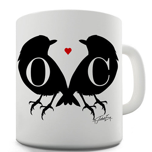 Love Birds Silhouettes Personalised Mug