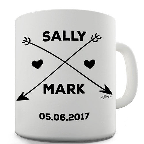 Wedding Arrows Personalised Mug