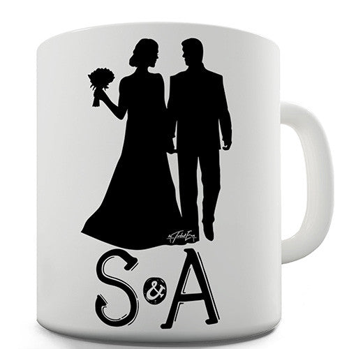 Wedding Silhouette Personalised Mug