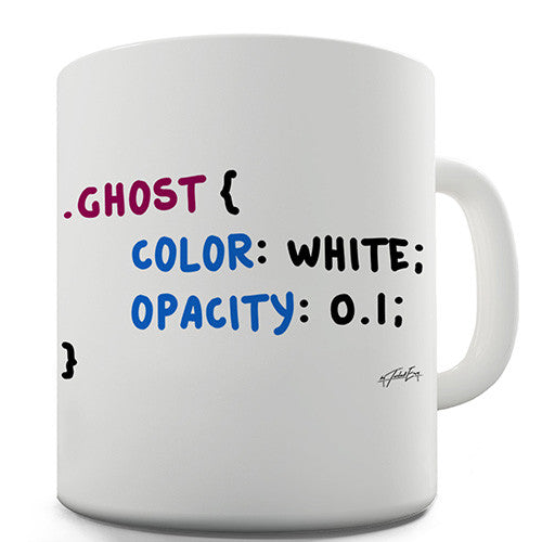 CSS Pun Ghost Novelty Mug