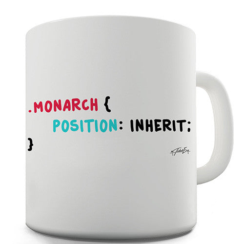 CSS Pun Monarch Novelty Mug