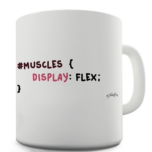 CSS Pun Muscles Novelty Mug