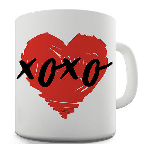 XOXO Heart Funny Mug