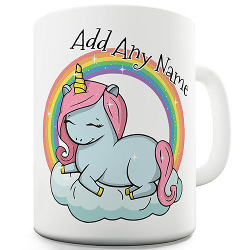 Unicorn Rainbow Cloud Cute Personalised Funny Mug