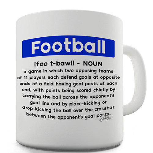 Football Definition Novelty Mug