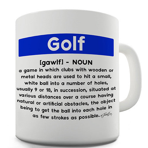 Golf Definition Ceramic Mug