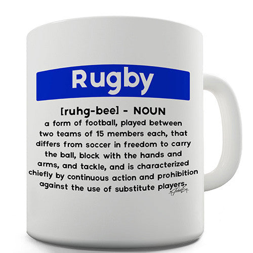 Rugby Definition Funny Mug