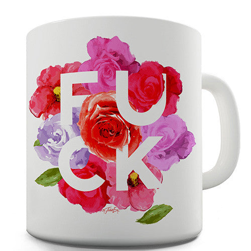 Floral F-CK Novelty Mug