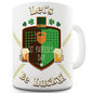 St Patrick's Day Let's Be Lucky Beer Leprechaun Funny Mug