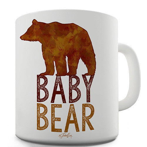 Baby Bear Silhouette Funny Mug
