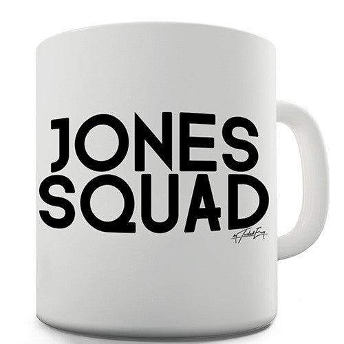 Personalised Surname Squad Ceramic Mug