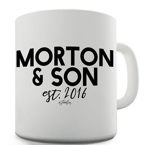 Personalised Name And Son Ceramic Mug