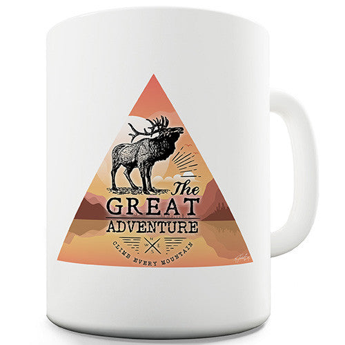 Moose Great Adventure Triangle Novelty Mug