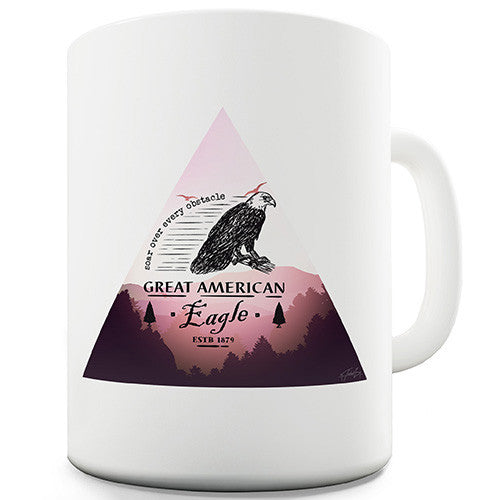 Great American Eagle Landscape Triangle Funny Mug