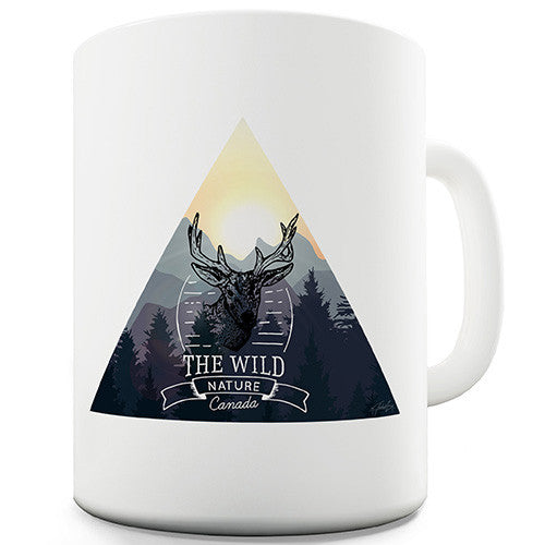 Deer Wild Nature Triangle Novelty Mug