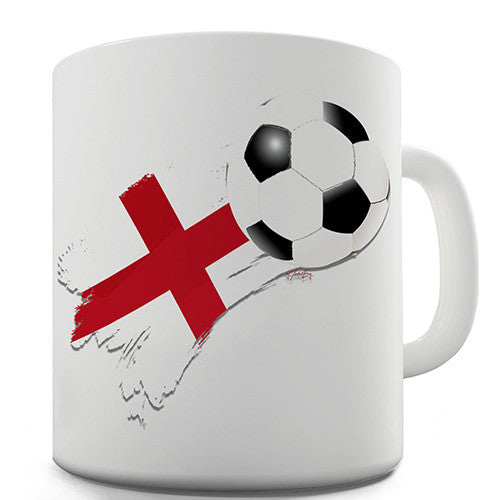 England Football Flag Paint Splat Novelty Mug