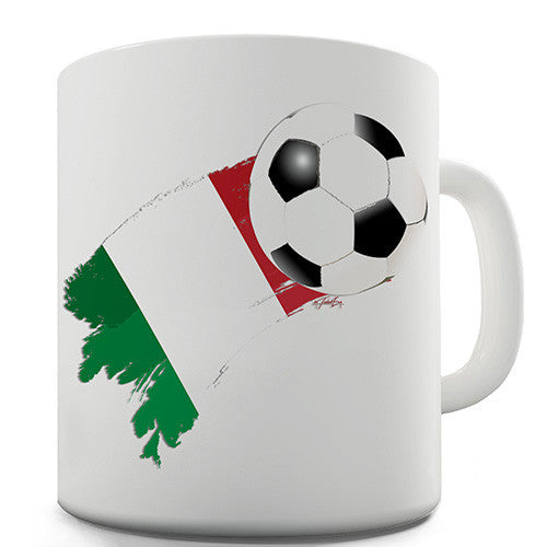 Italy Football Flag Paint Splat Ceramic Mug