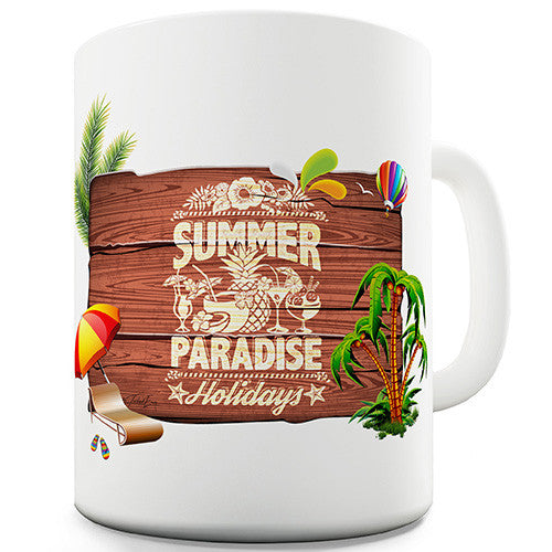 Summer Paradise Holidays Ceramic Mug